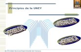 Principios de la UNEY Universidad Nacional Experimental del Yaracuy.