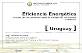 E ficiencia E nergética Una de las herramientas para la mitigación del cambio climático [ U ruguay ] Ing. Alfonso Blanco Proyecto Eficiencia Energética.