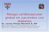 Riesgo cardiovascular global en pacientes con diabetes Dr. Carlos Olimpo Mendivil A. MD Médico Diabetólogo – Universidad Nacional de Colombia Especialista.