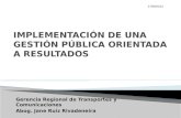 Gerencia Regional de Transportes y Comunicaciones Abog. Jane Ruiz Rivadeneira 27/08/2013.
