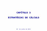 CAPÍTULO 3 ESTRATÉGIAS DE CÁLCULO