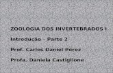 ZOOLOGIA DOS INVERTEBRADOS I Introdução – Parte 2 Prof. Carlos Daniel Pérez