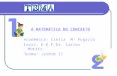 A MATEMÁTICA NO CONCRETO Acadêmica: Cíntia  Mª Fugazza Local: E.E.F.Dr. Carlos Moritz.