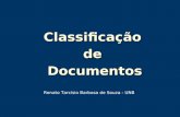 Classificação  de  Documentos