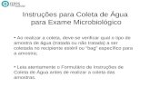 Instruções para Coleta de Água  para Exame Microbiológico