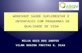 WORKSHOP SAÚDE SUPLEMENTAR E INTERFACES COM PROGRAMAS DE QUALIDADE DE VIDA