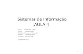 Sistemas  de  Informação AULA 4