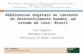 Bibliotecas digitais no contexto do desenvolvimento humano, um estudo de caso: Brasil