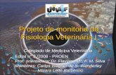 Projeto de monitoria da Fisiologia Veterinária I