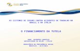 OS  SISTEMAS DE SEGURO CONTRA ACIDENTES DE TRABALHO NO BRASIL E NA ITÁLIA