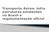 Transporte Aéreo: Infra estruturas existentes no Brasil e regulamentação oficial