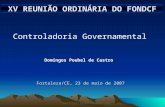 XV REUNIÃO ORDINÁRIA DO FONDCF