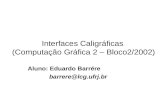 Interfaces Caligráficas  (Computação Gráfica 2 – Bloco2/2002)