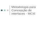 Metodologia para Concepção de interfaces - MCIE