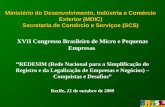XVII Congresso Brasileiro de Micro e Pequenas Empresas