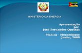 ´` Apresentação por  José Fernandes Quelhas Manica  - Moçambique Junho, 2008