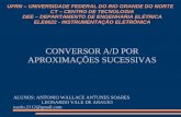 CONVERSOR A/D POR APROXIMAÇÕES SUCESSIVAS ALUNOS: ANTONIO WALLACE ANTUNES SOARES