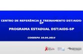 CENTRO DE REFERÊNCIA E TREINAMENTO DST/AIDS-SP PROGRAMA ESTADUAL DST/AIDS-SP COGESPA 10.04.2014