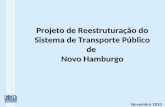 Projeto de Reestruturação do Sistema de Transporte Público de  Novo Hamburgo