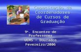 Capacitação de Coordenadores de Cursos de Graduação