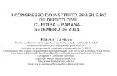 II CONGRESSO DO INSTITUTO BRASILEIRO DE DIREITO CIVIL CURITIBA – PARANÁ.  SETEMBRO DE 2014.