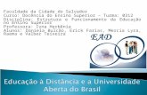 Educação à Distância e a Universidade Aberta do Brasil
