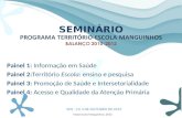 PROGRAMA TERRITÓRIO-ESCOLA MANGUINHOS BALANÇO 2010-2012
