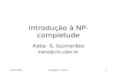Introdução à NP-completude