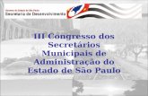III Congresso dos Secretários Municipais de Administração do Estado de São Paulo