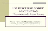 UM DISCURSO SOBRE AS CIÊNCIAS  Boaventura de Sousa Santos