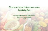 Conceitos  básicos em  Nutrição Professora Mestre Elis  Fatel Curso: Fisioterapia FAP
