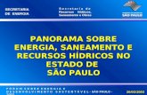 PANORAMA SOBRE ENERGIA, SANEAMENTO E RECURSOS HÍDRICOS NO ESTADO DE  SÃO PAULO