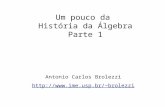 Um pouco da  História da Álgebra Parte 1
