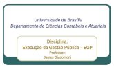 Universidade de Brasília Departamento de Ciências Contábeis e Atuariais