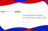 Investimento Público  em Educação 2000-2010