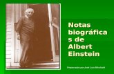 Notas biográficas de Albert Einstein