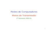 Redes de Computadores Meios de Transmissão 2º Semestre 2000-01