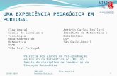 UMA EXPERIÊNCIA PEDAGÓGICA EM PORTUGAL