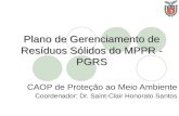 Plano de Gerenciamento de Resíduos Sólidos do MPPR - PGRS