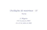 Oscilações de neutrinos - II Teoria
