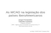 As  WCAG  na legislaç ão dos países IberoAmericanos
