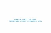 DIREITO CONSTITUCIONAL PROFESSORA CIBELE  FERNANDES DIAS