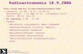 Radioastronomia 18.9.2006