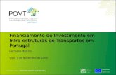 Financiamento do Investimento em Infra-estruturas de Transportes em Portugal
