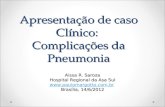 Apresentação de caso Clínico:  Complicações da Pneumonia