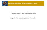 Proposições e Diretrizes Setoriais Juquehy, Barra do Una, Juréia e Boracéia