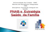 PNAB e  Estratégia Saúde  da Família