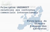 Princípios UNIDROIT  relativos aos contratos comerciais internacionais