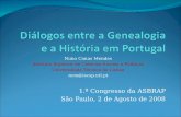 Diálogos entre a Genealogia e a História em Portugal
