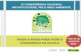 IV CONFERÊNCIA NACIONAL INFANTOJUVENIL PELO MEIO  AMBIENTE
